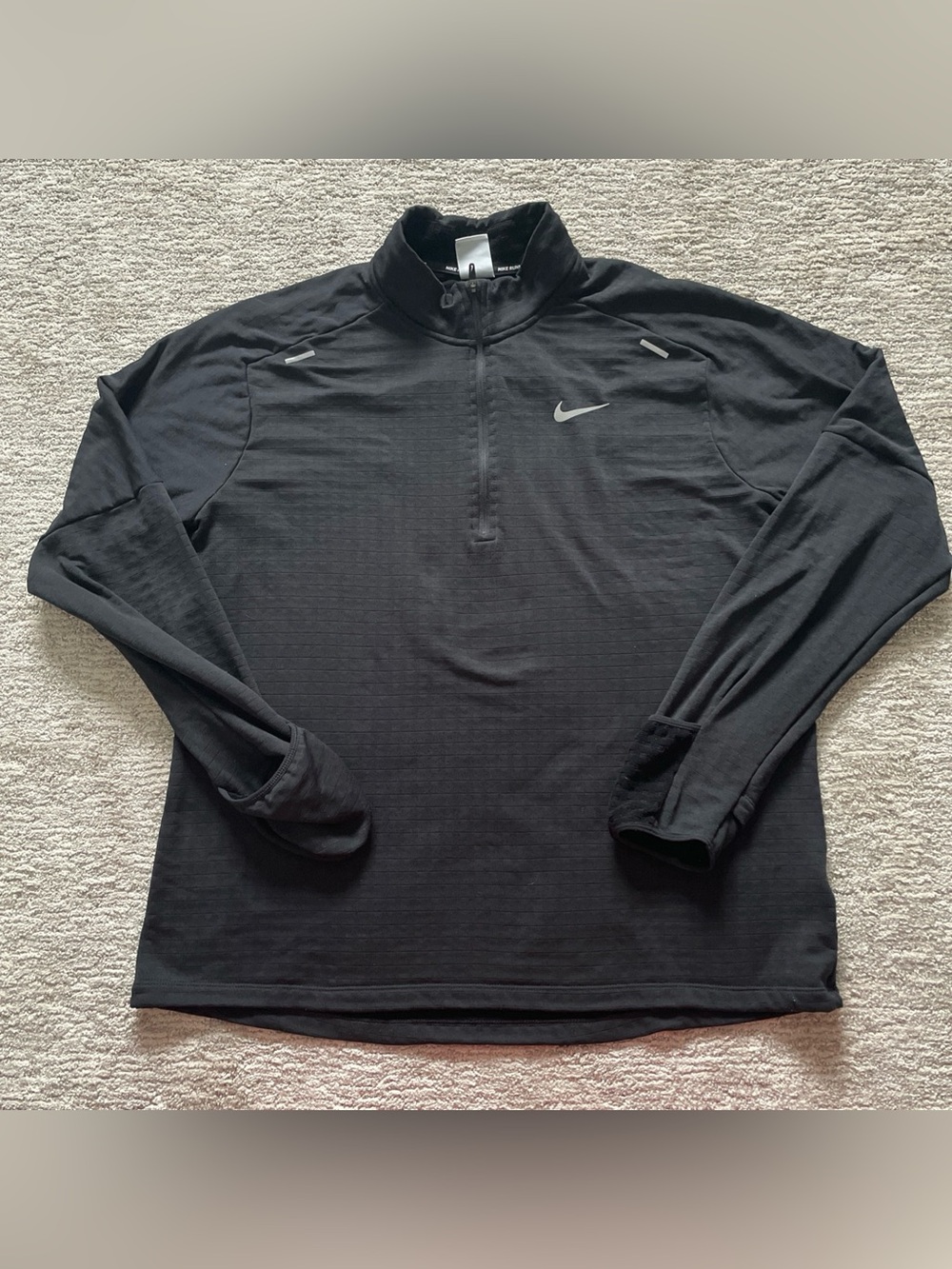 Nike Running Sphere Element Therma-Fit 1/4 Zip Top Jacket Mens Size XL Black
